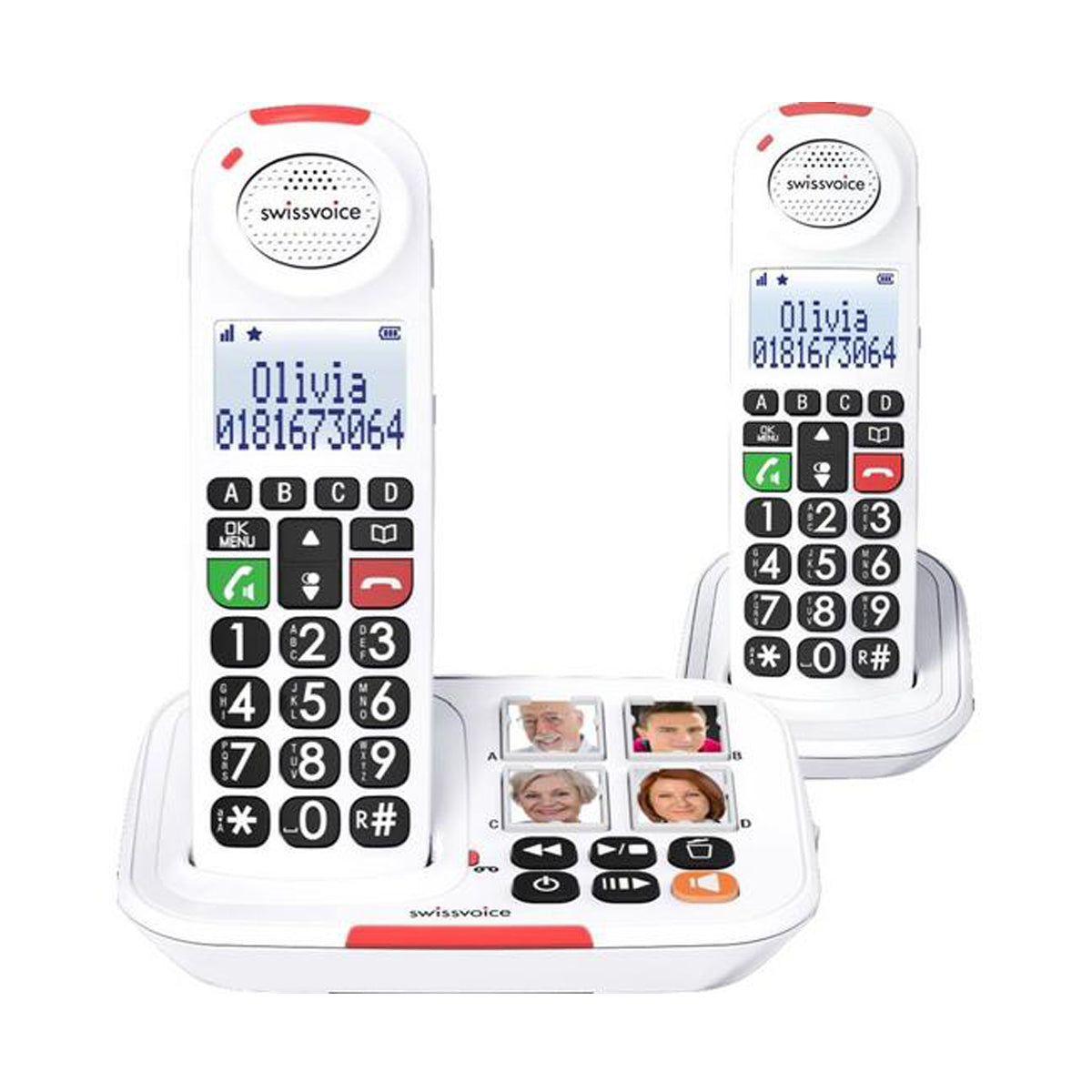 Swissvoice Xtra 2355 DUO White Cordless Twin Handset Phone