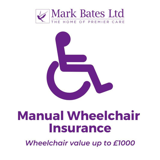 MARK BATES MANUAL WHEELCHAIR INSURANCE - WHEELCHAIR VALUE UP TO £1000