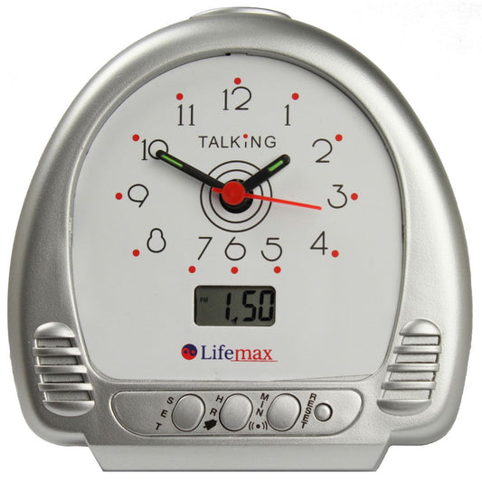 Talking Alarm Clock with hands and LCD