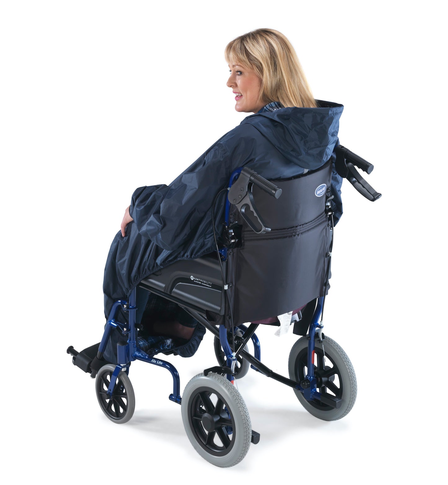 Wheelchair Mac with Sleeves Lined Extra Long