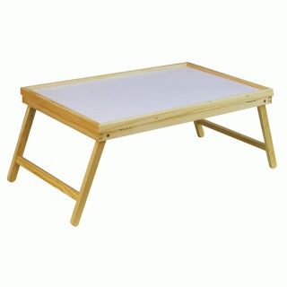 Wooden bed online table tray