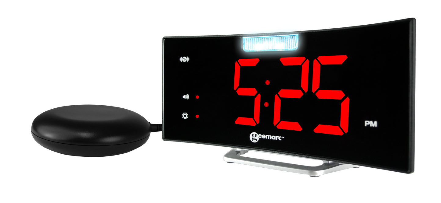 Geemarc Wake 'n' Shake Curve Alarm Clock