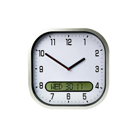 High Contrast Time Day Date Wall Clock