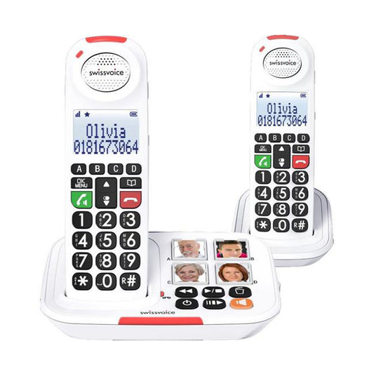 Swissvoice Xtra 2355 DUO White Cordless Twin Handset Phone
