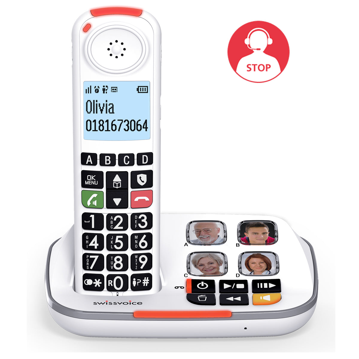 Swissvoice Xtra 2355 White Cordless Phone