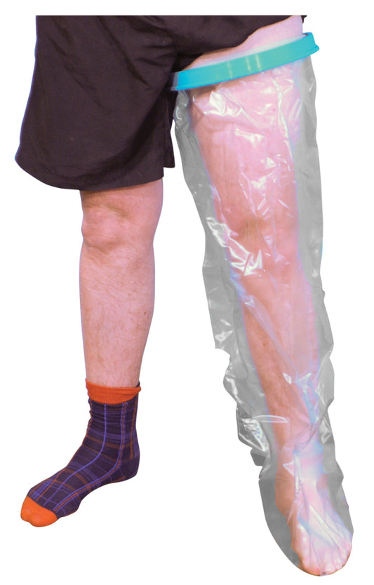 Waterproof Cast and Bandage Protector - Adult Long Leg