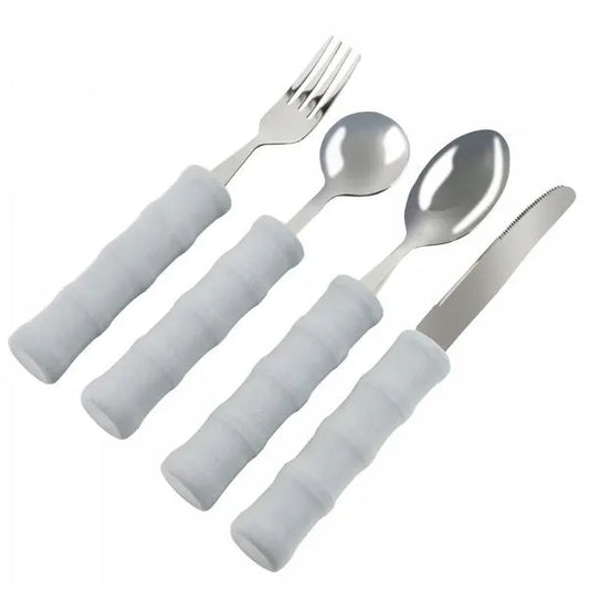 Foam handled cutlery set